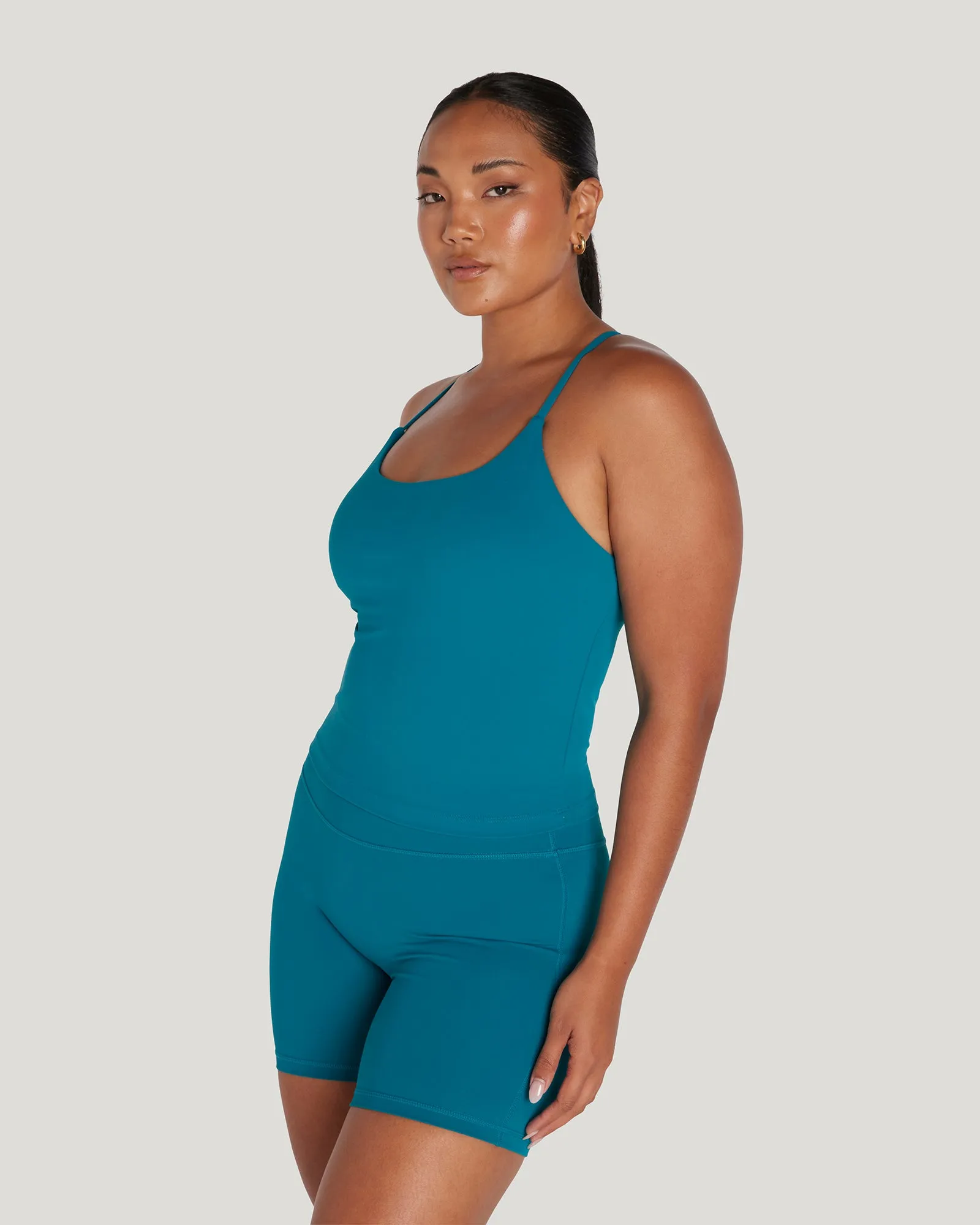 MOTION THIN STRAP TOP - LAGOON