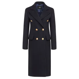 Navy Double Breasted Coat