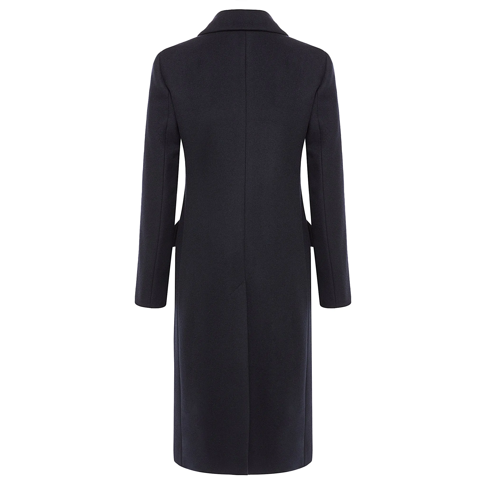 Navy Double Breasted Coat