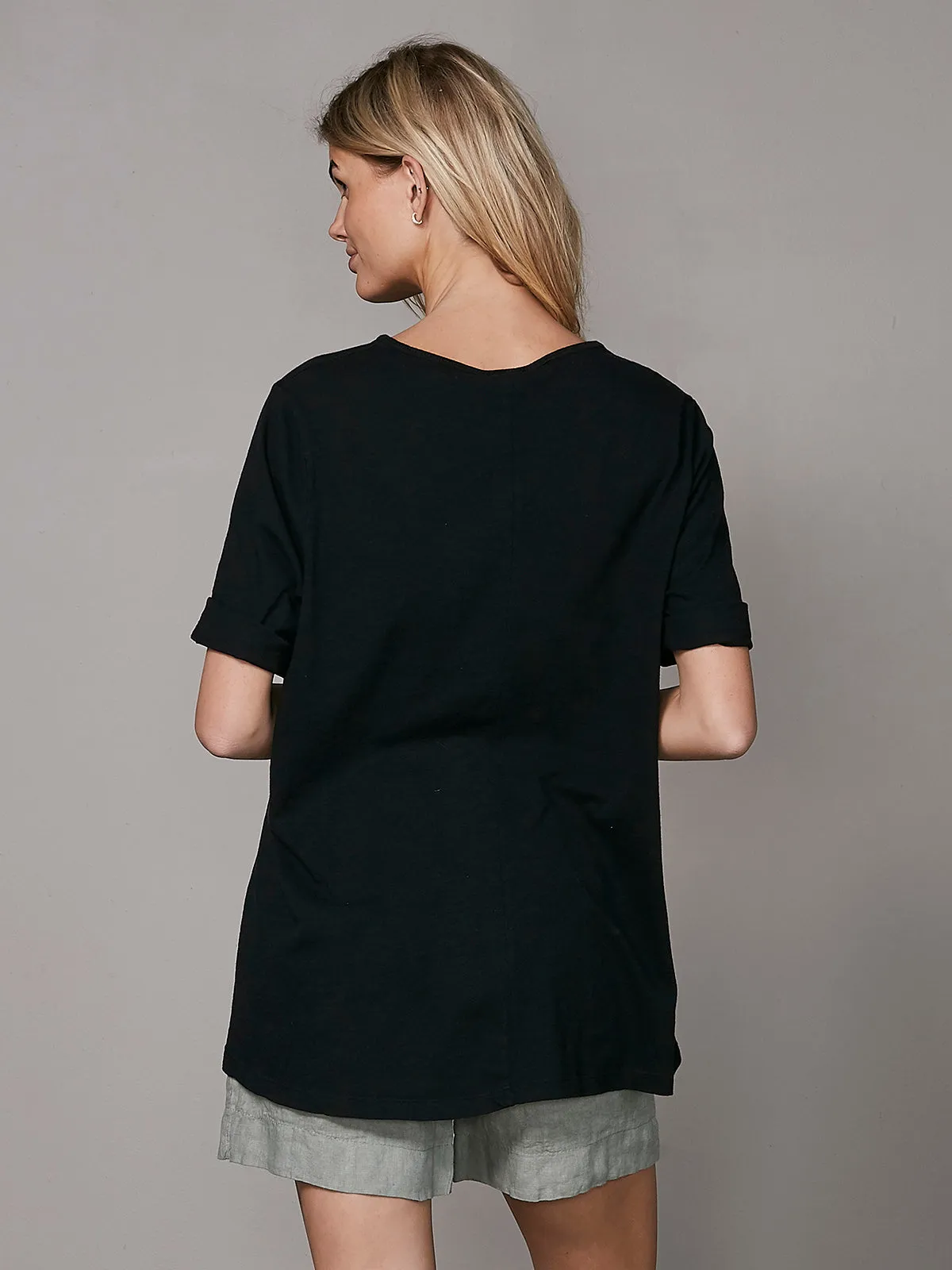 OAKLEE Oversize T-Shirt - Schwarz