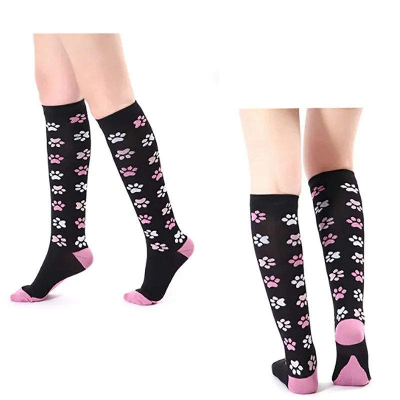 Paw Print Knee High (Compression Socks)