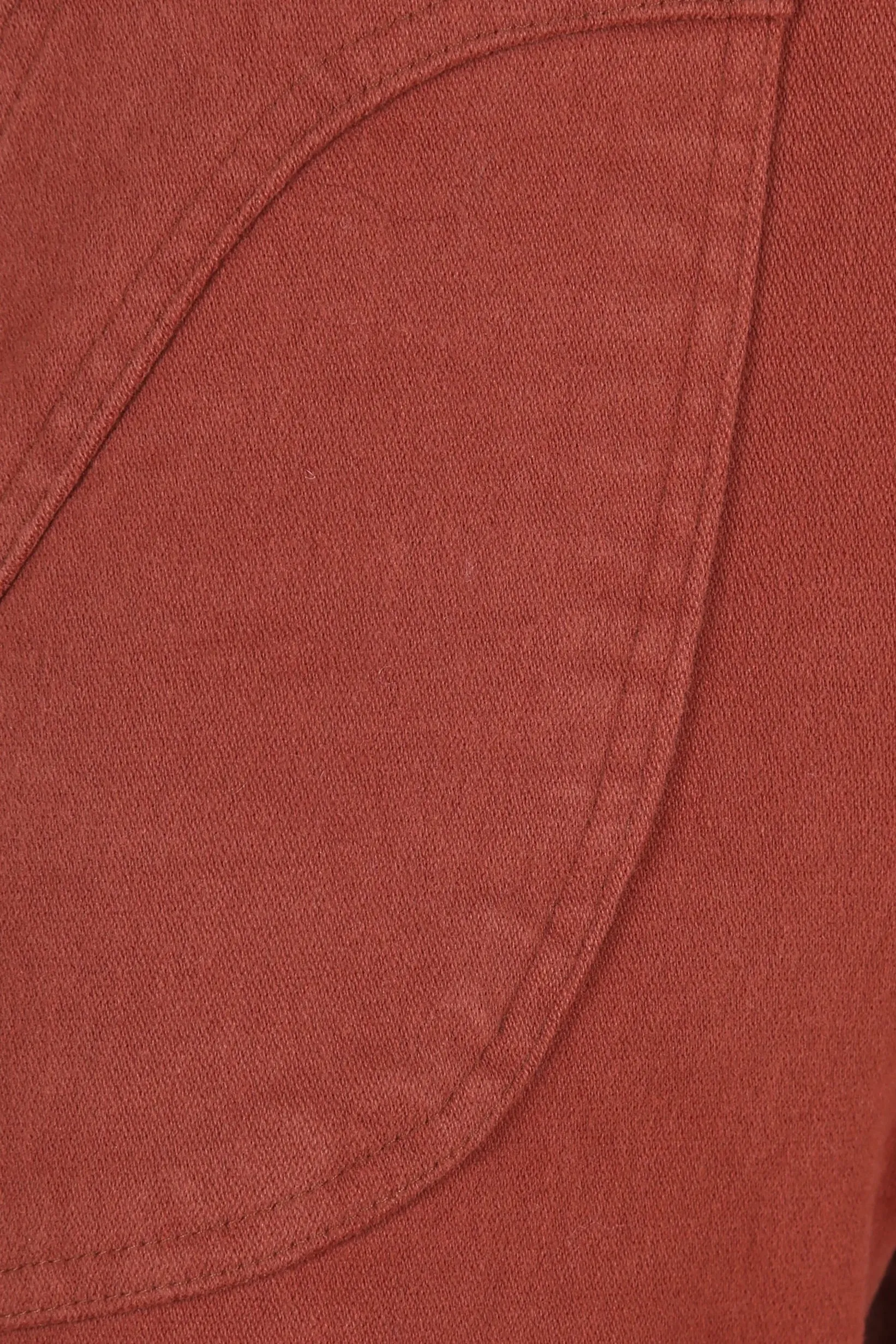 Peggy Brushed Cotton Pants Terracotta