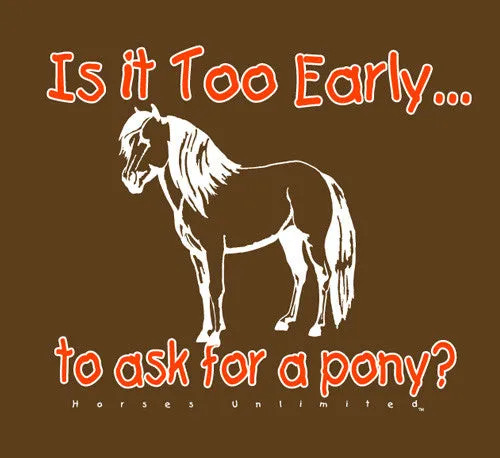 "Ask For a Pony" Western Kids T-Shirt