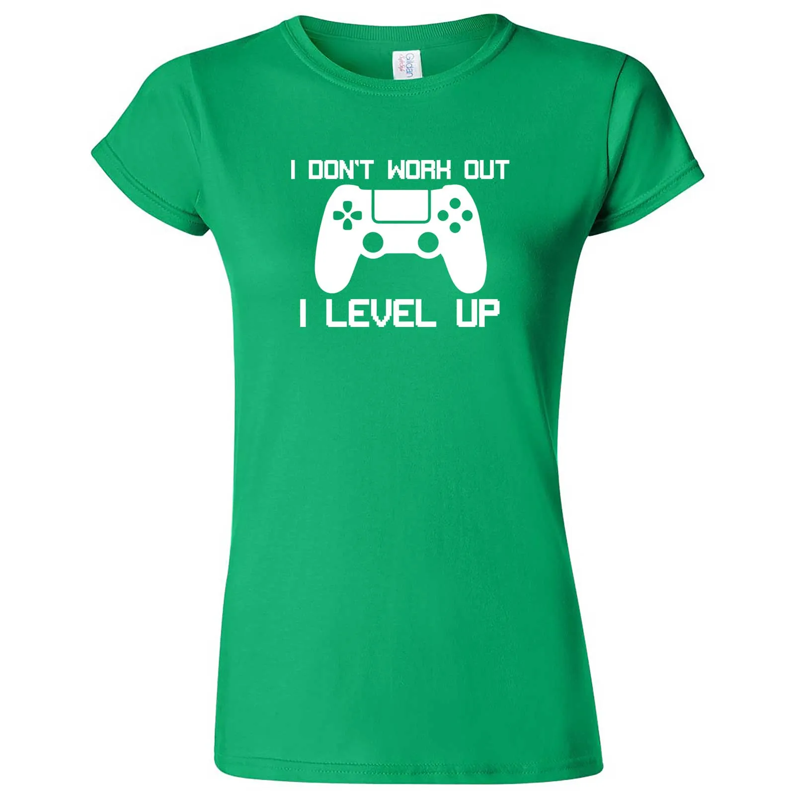 "I Don't Work Out, I Level Up - Video Games" women's t-shirt