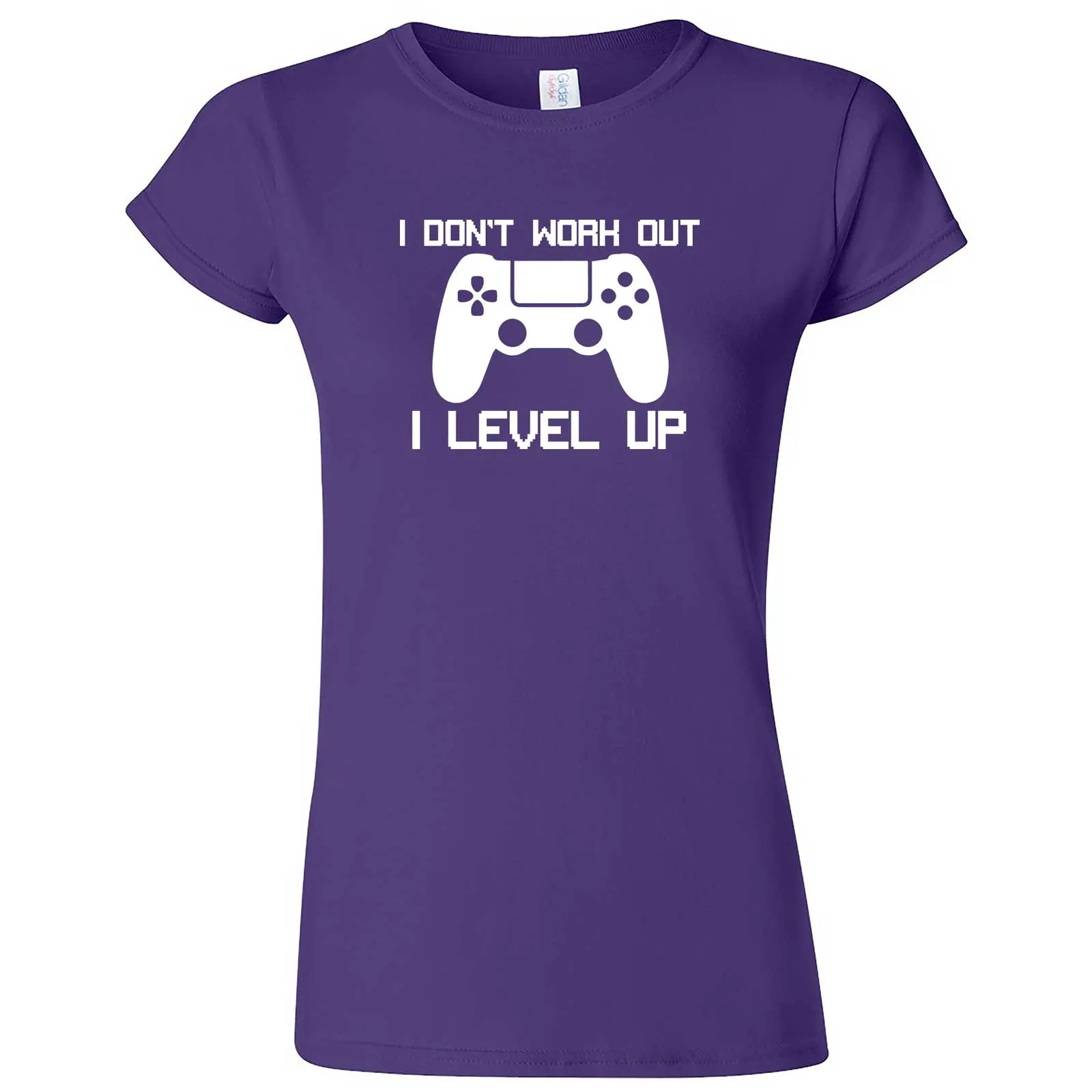 "I Don't Work Out, I Level Up - Video Games" women's t-shirt