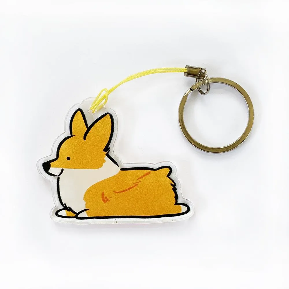 "Sploot" Corgi Charm