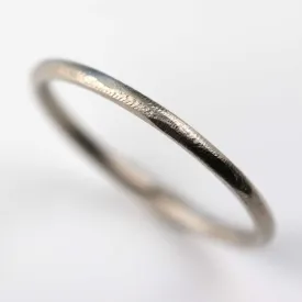 Rustic Textured Round Stacking Ring