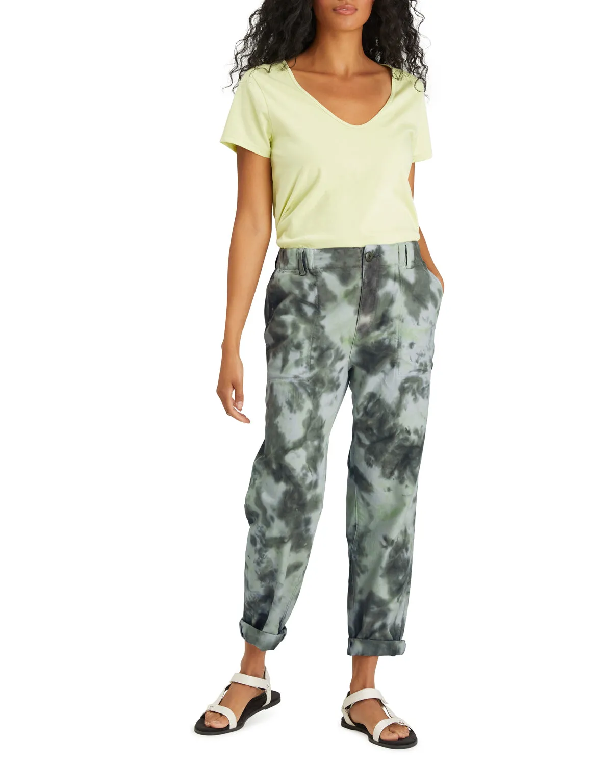 Sanctuary Women's Helious Pant - PISTACHIO TIEDYE