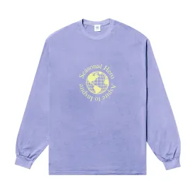 Seasonal Hero 'Aspire' Vintage Washed Longsleeve Tee - Orchid