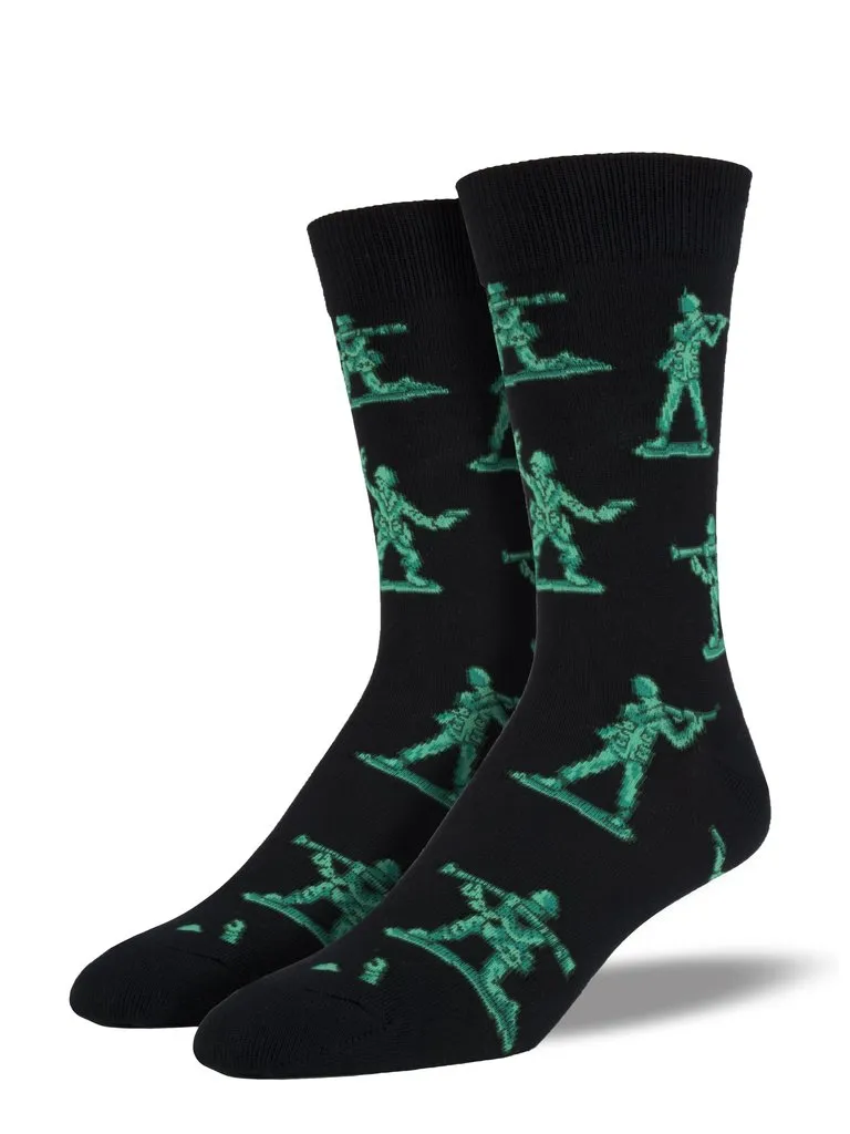 SOCKSMITH MENS ARMY MEN BLACK