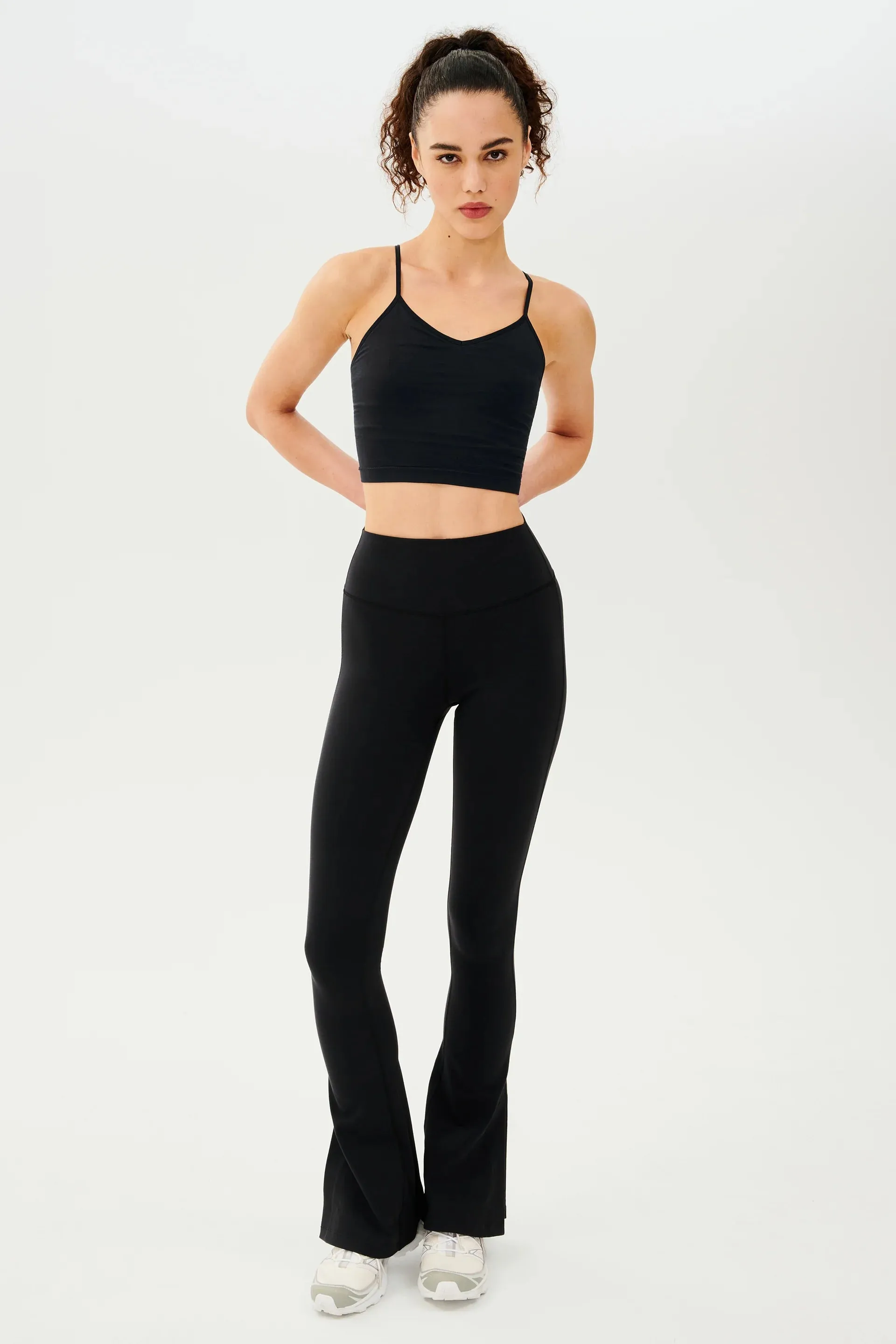 SPLITS59 | Raquel High Waisted Split Flare 32" - Black