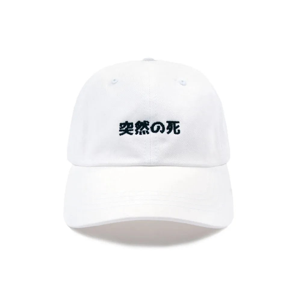 “Subtitle" Low Profile Sports Cap - White