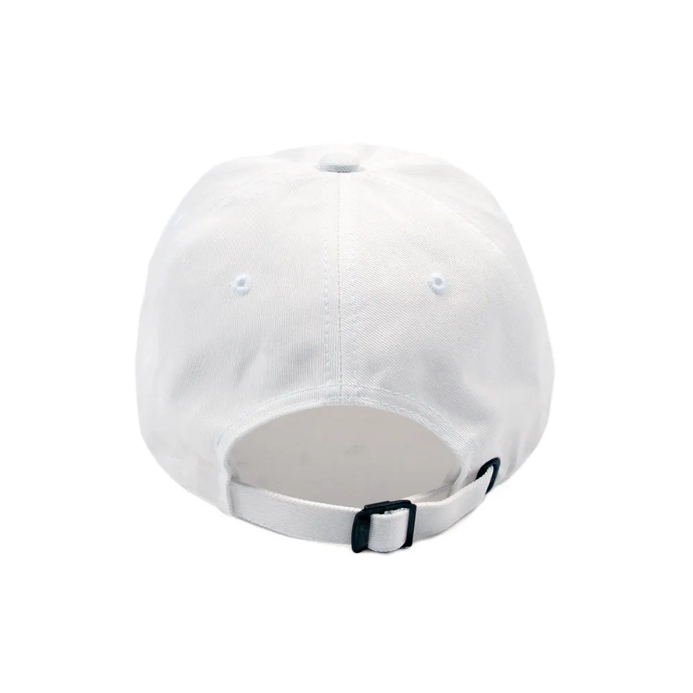 “Subtitle" Low Profile Sports Cap - White