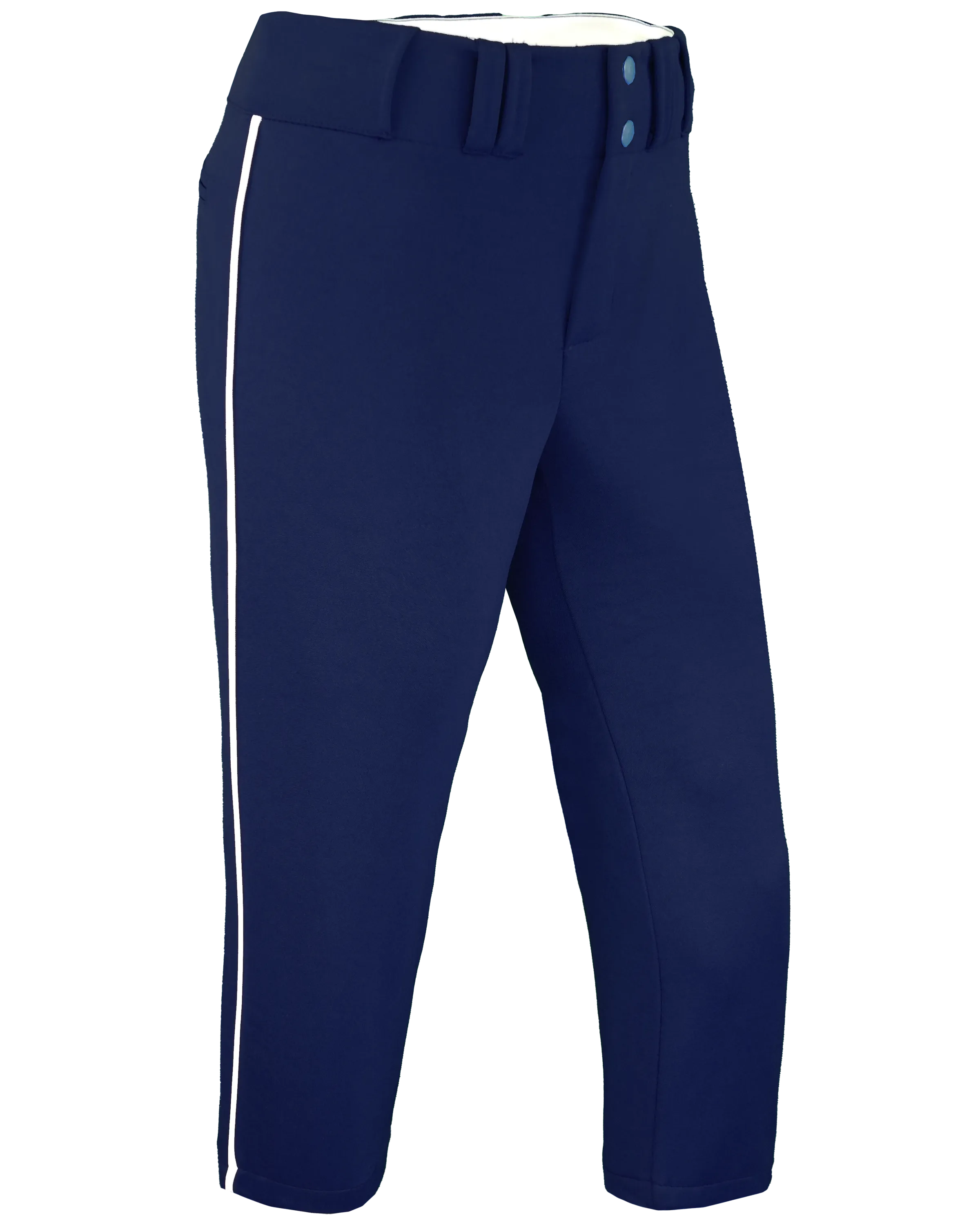 Tapered Lowrise Softball Pants W/ Piping