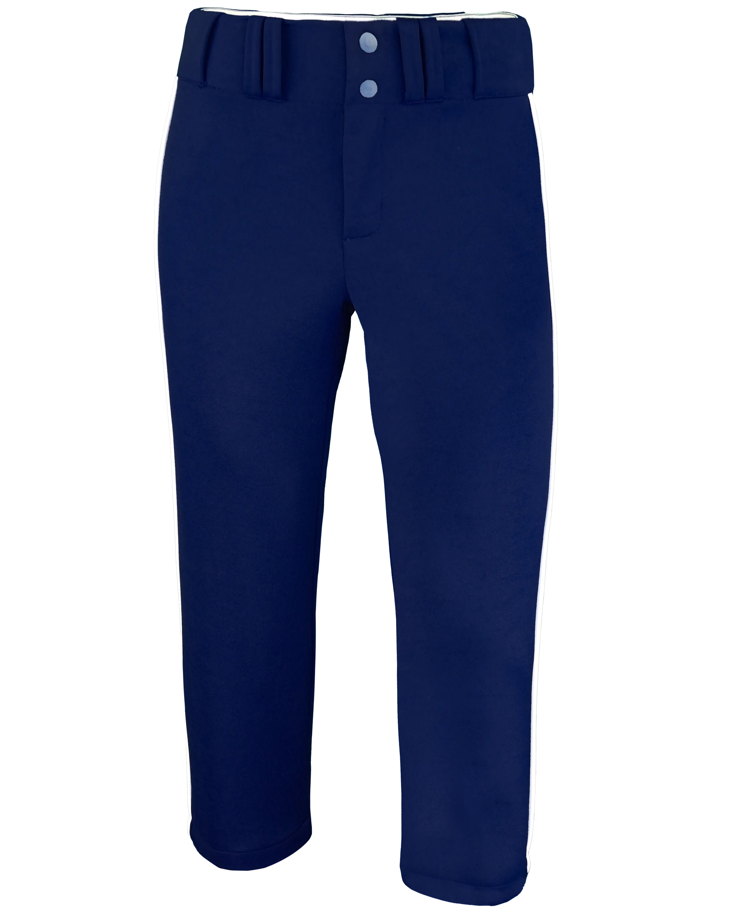 Tapered Lowrise Softball Pants W/ Piping