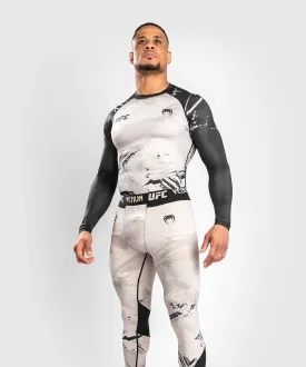 UFC Venum Authentic Fight Week 2.0 Men’s Performance Long Sleeve Rash Guard - Sand/Black