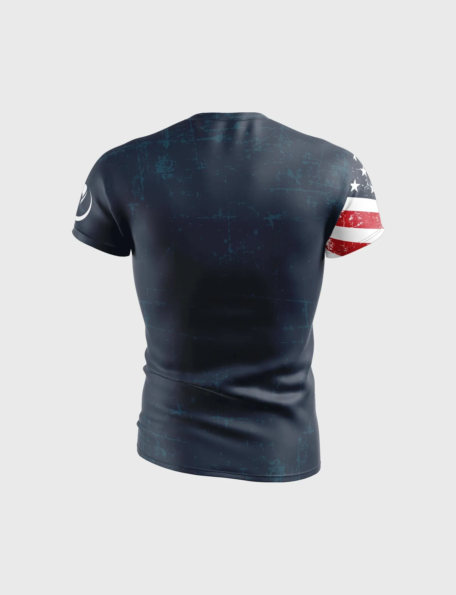 USA FLAG SS COMPRESSION FIT RASHGUARD