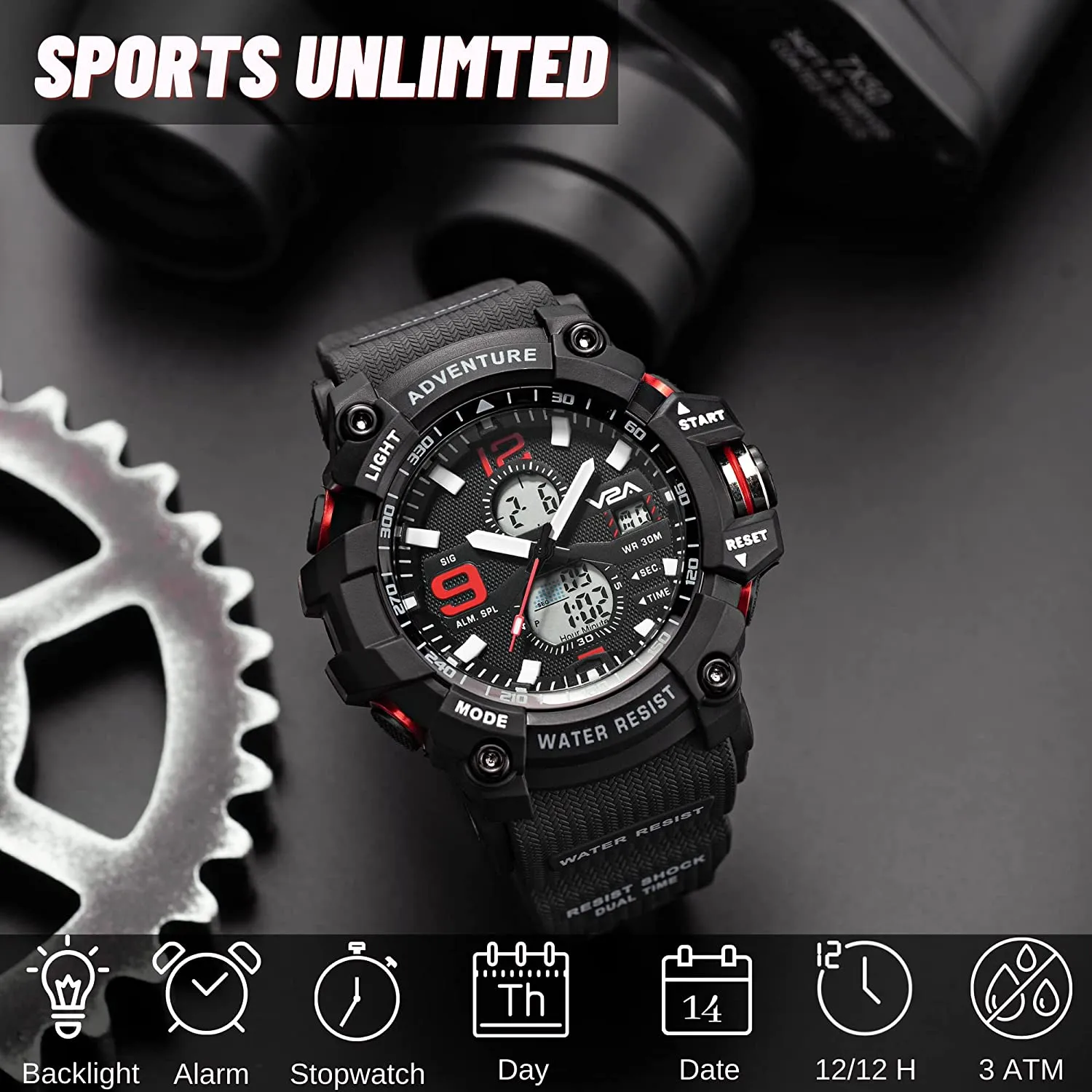 V2A Analog-Digital Men's Watch | Mens Watch | watches for men | Automatic watch for men