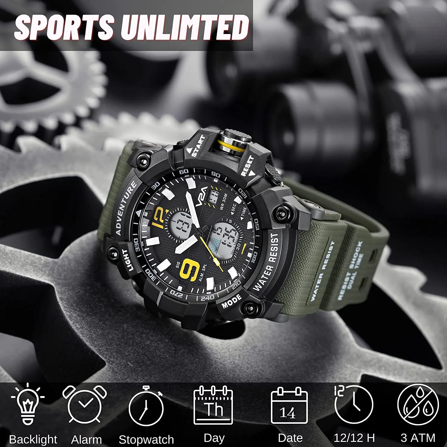 V2A Analog-Digital Men's Watch | Mens Watch | watches for men | Automatic watch for men