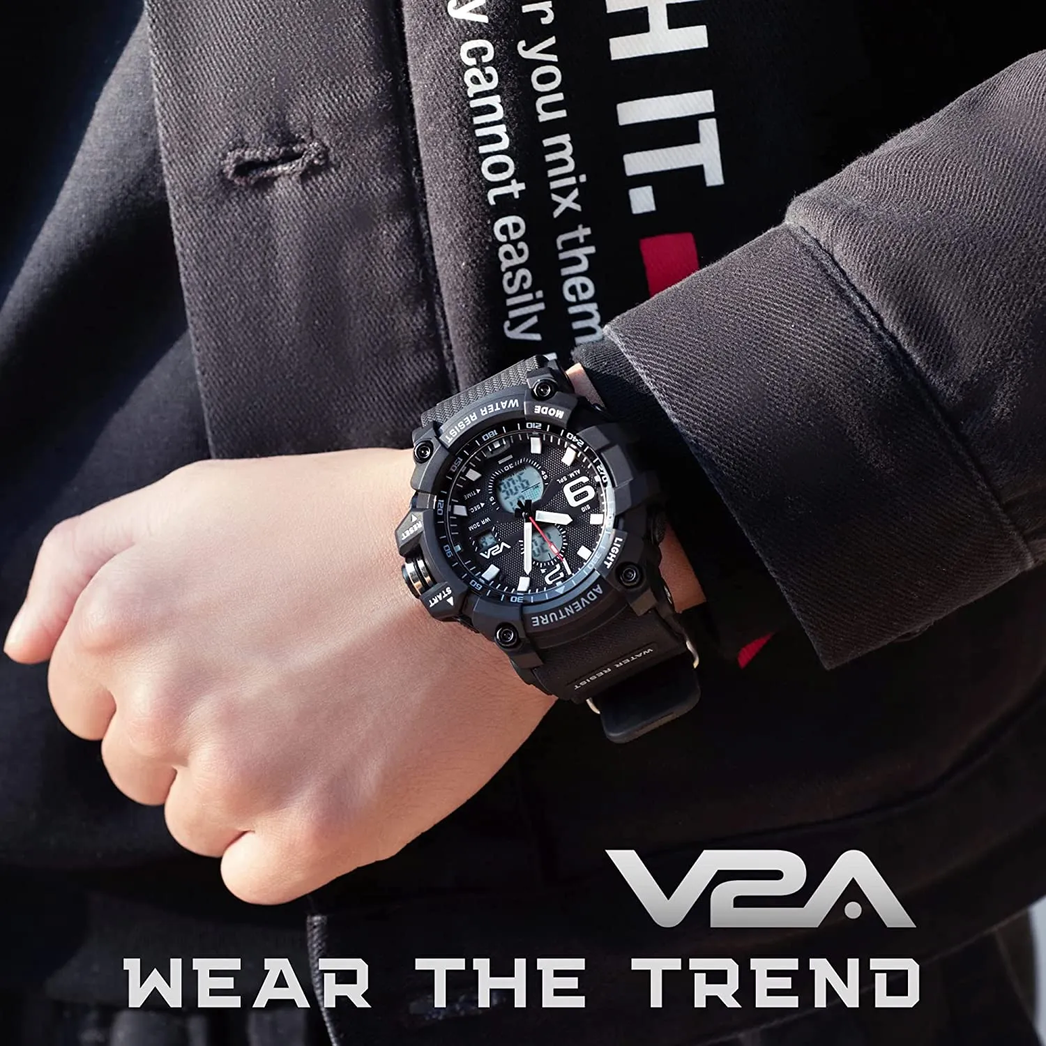 V2A Analog-Digital Men's Watch | Mens Watch | watches for men | Automatic watch for men