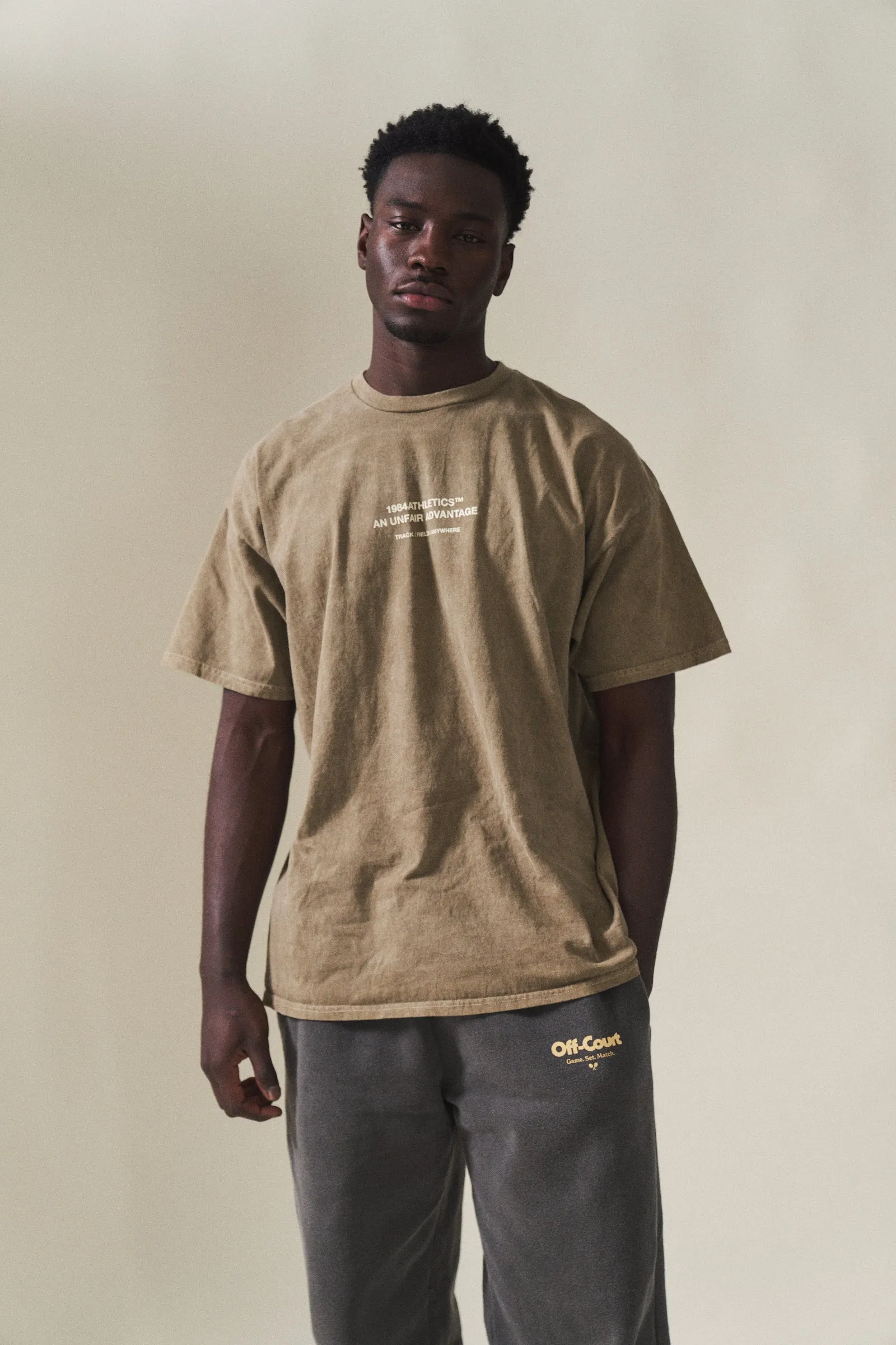 Vice 84 'Athletics' Vintage Washed Tee Twinpack - Pacific Blue/Army Green