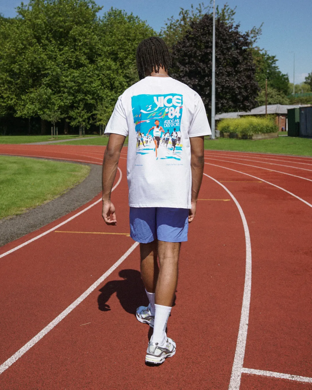 Vice 84 'Olympic Runner' Tee - White