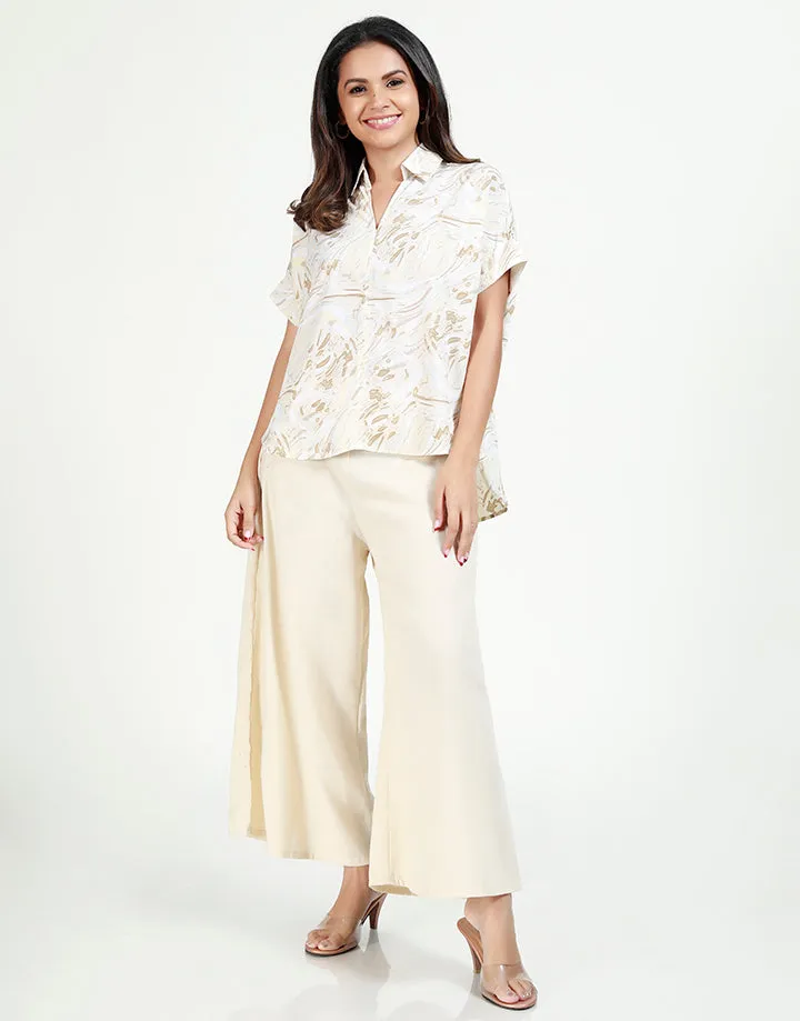 Wide Leg Flared Pant