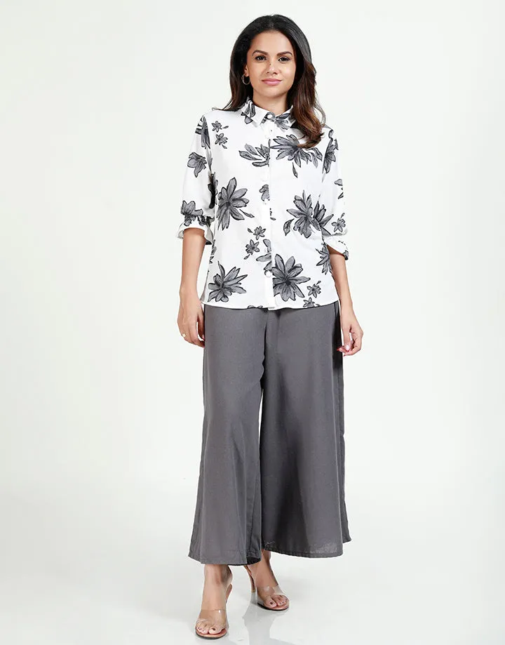 Wide Leg Flared Pant