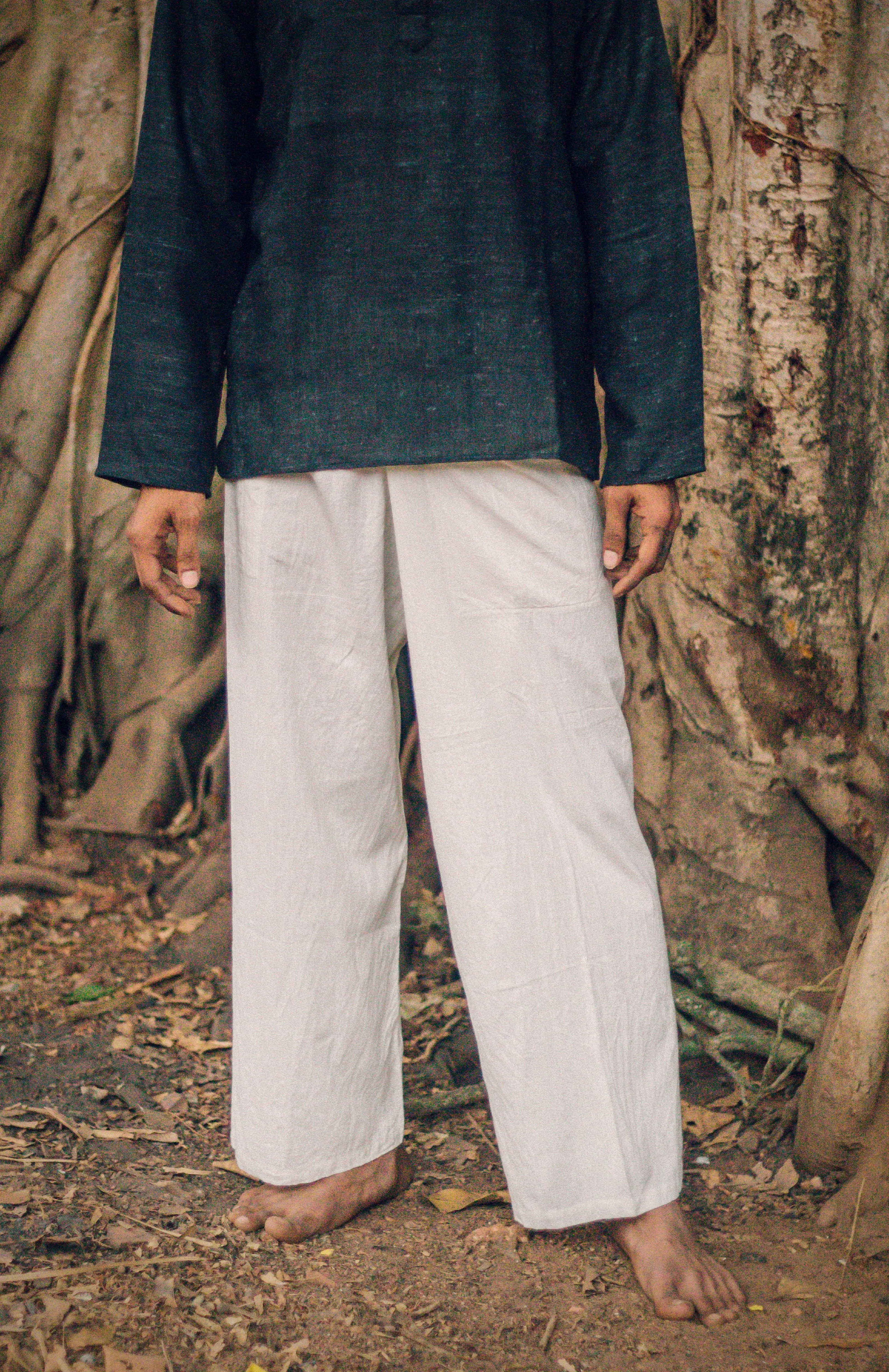 Yoga Fisherman Pants ⋙⋗ Handwoven Natural Cotton ⋙⋗ Thailand Pants