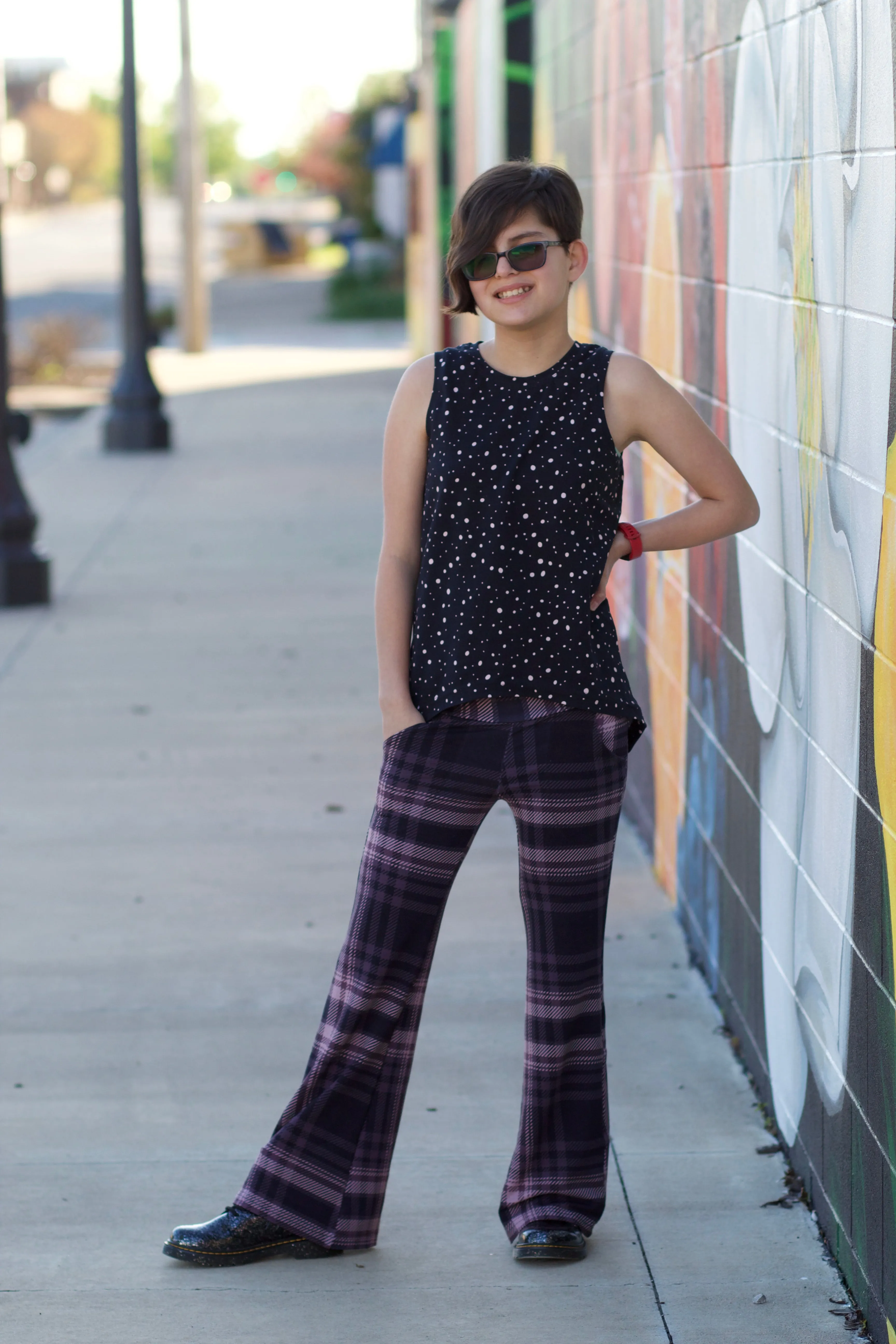 Youth Flare Leggings PDF Sewing Pattern 2-16