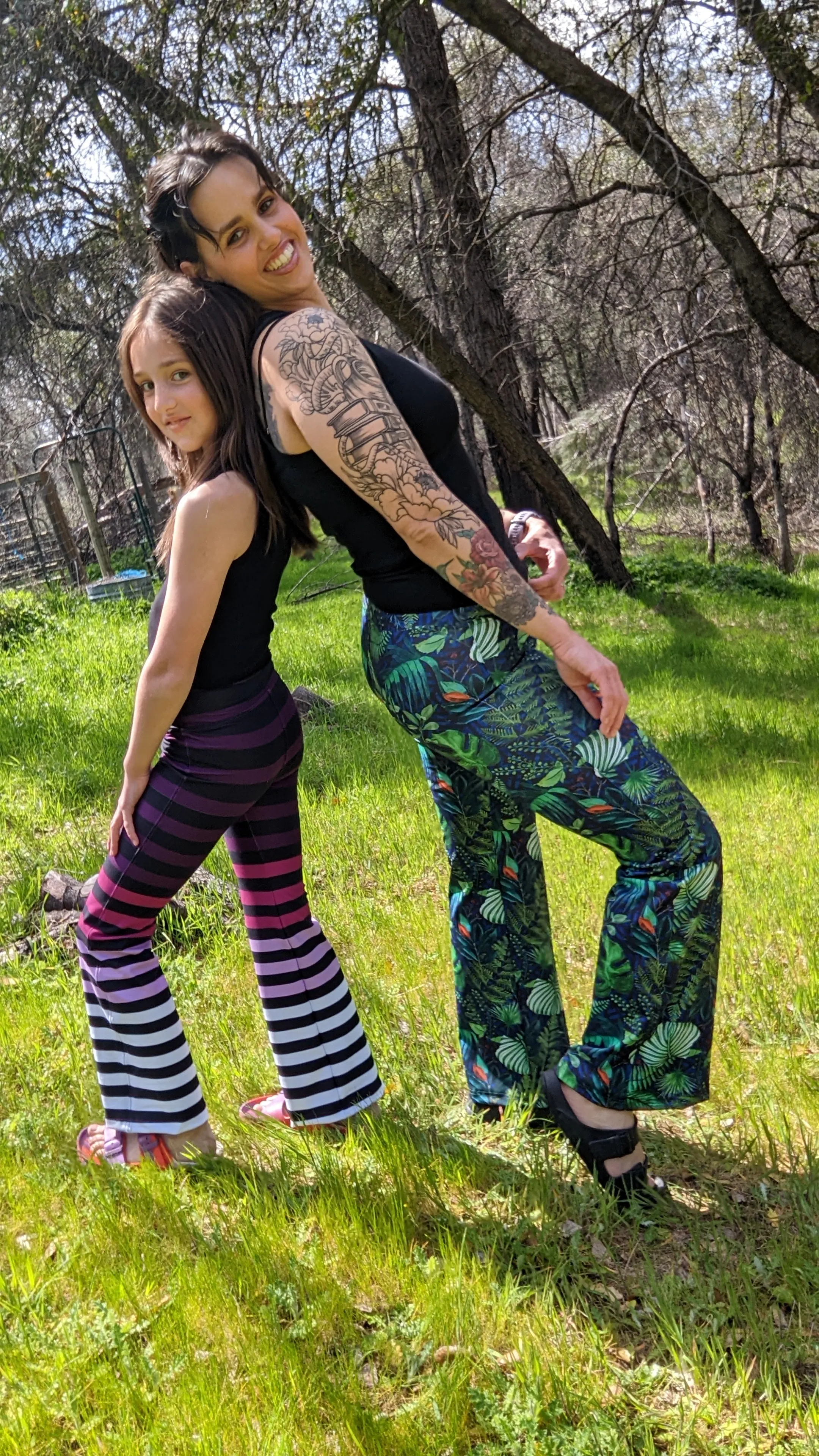 Youth Flare Leggings PDF Sewing Pattern 2-16