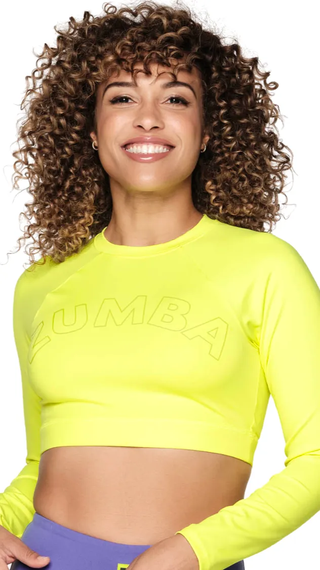 Zumba Forever Long Sleeve Crop Top (Special Order)